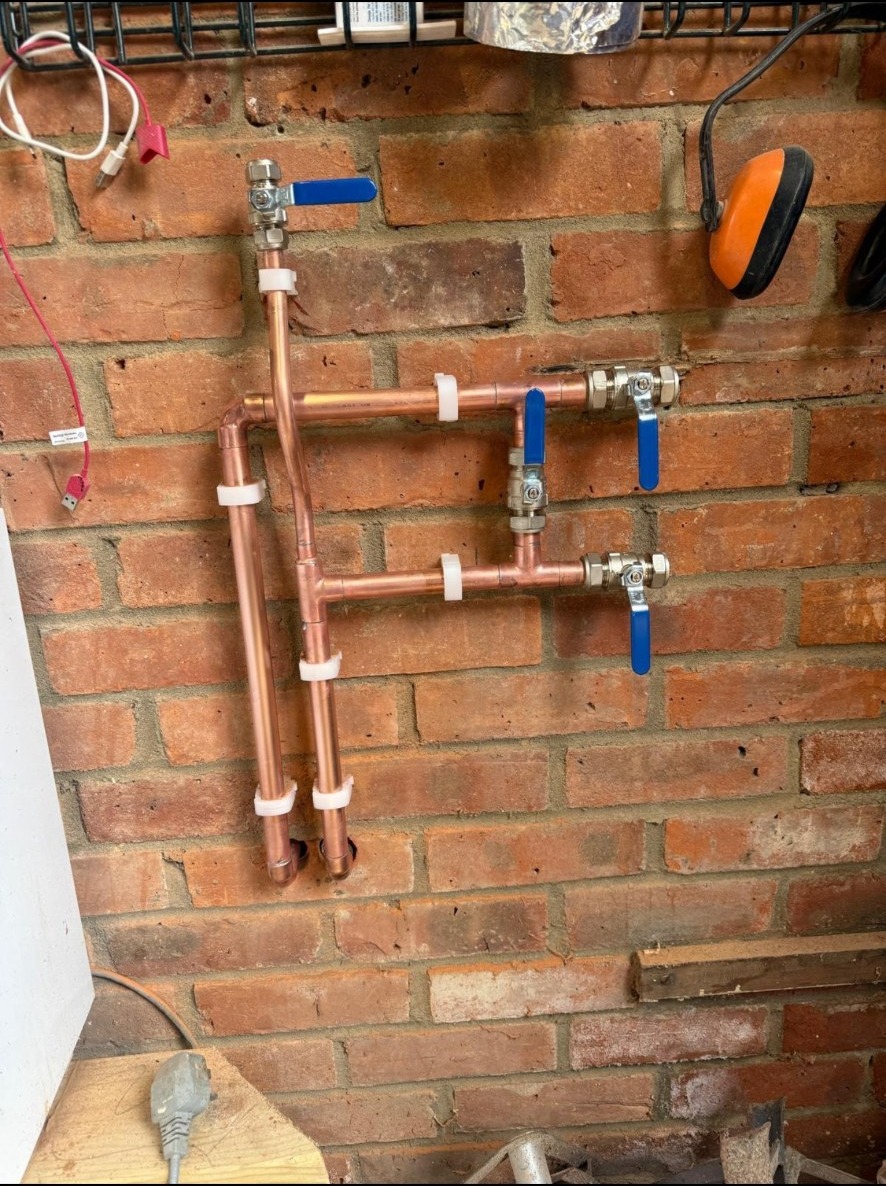 Copper first-fix manifold